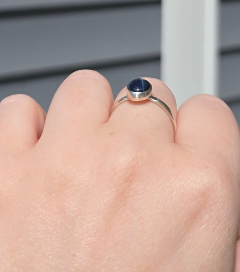 Tide Star Sapphire Ring