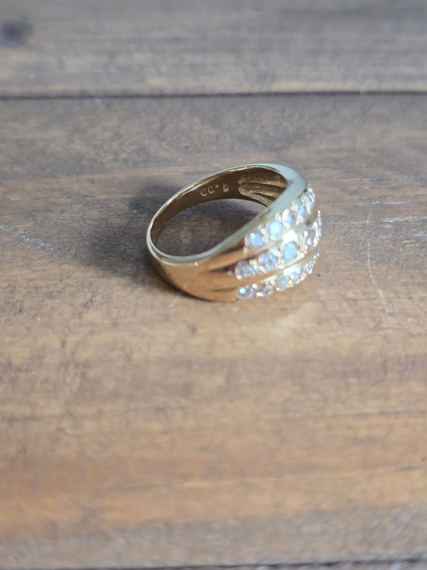 18k Yellow Gold 1ct Natural Diamond Ring