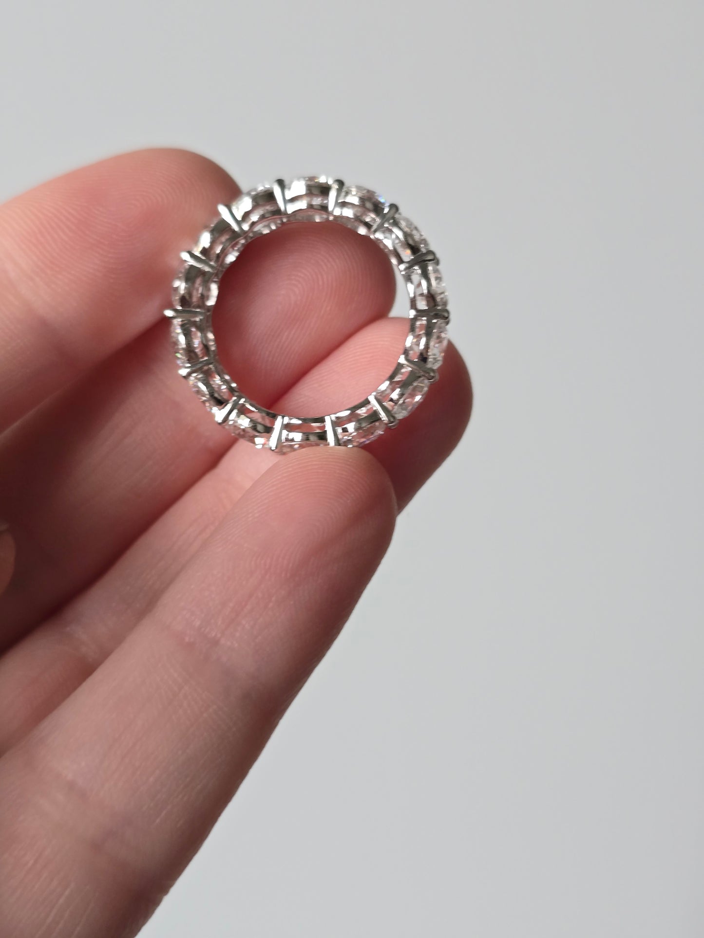 14K 5.69 CTW Lab Grown Diamond Eternity Band Size 6.25