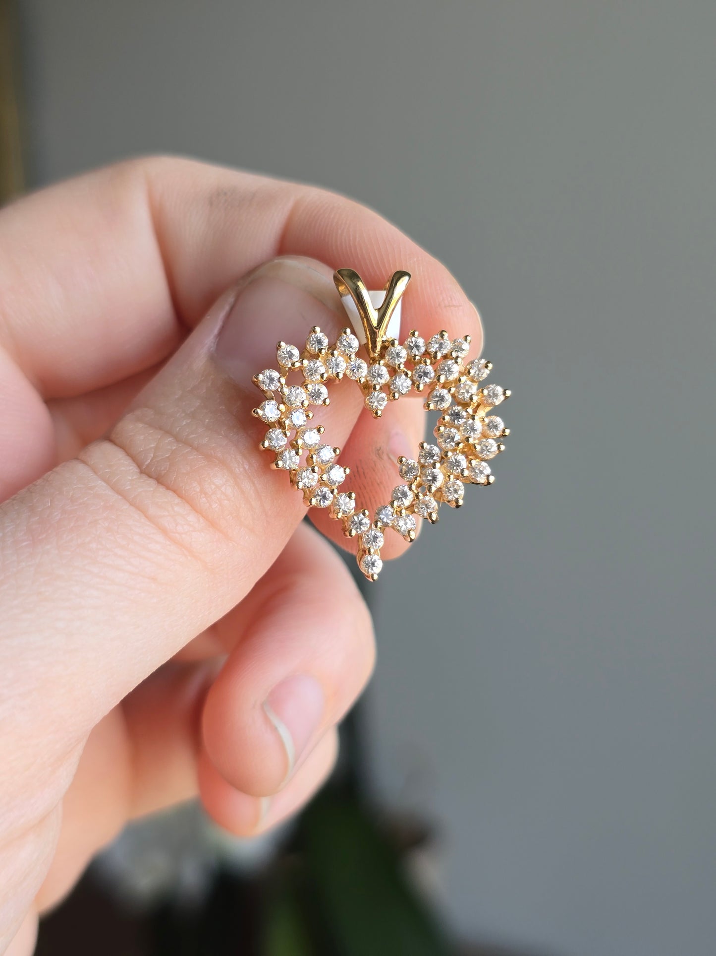 14K Gold Heart Pendant