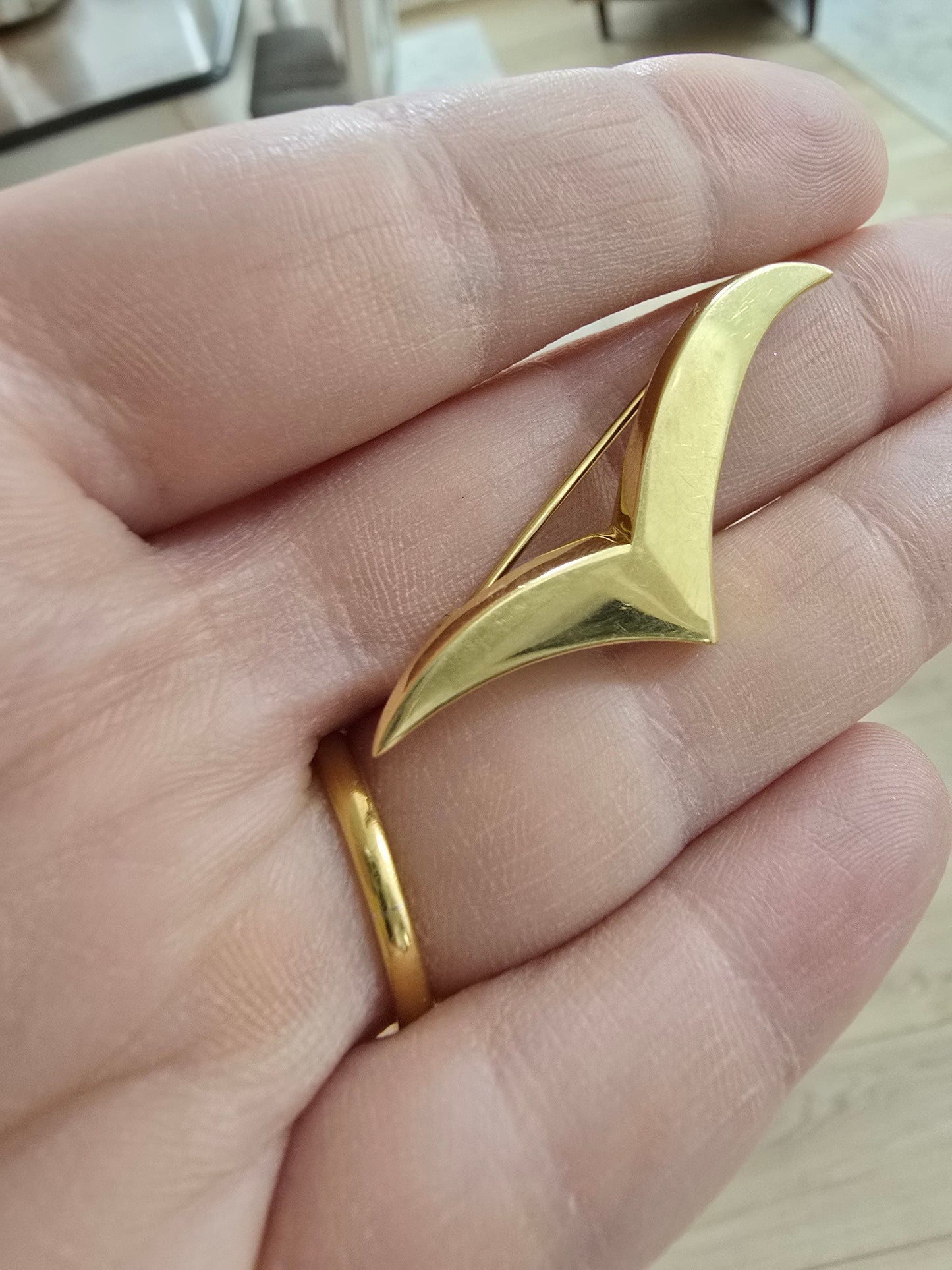 Tiffany & Co. 18K Seagull Brooch