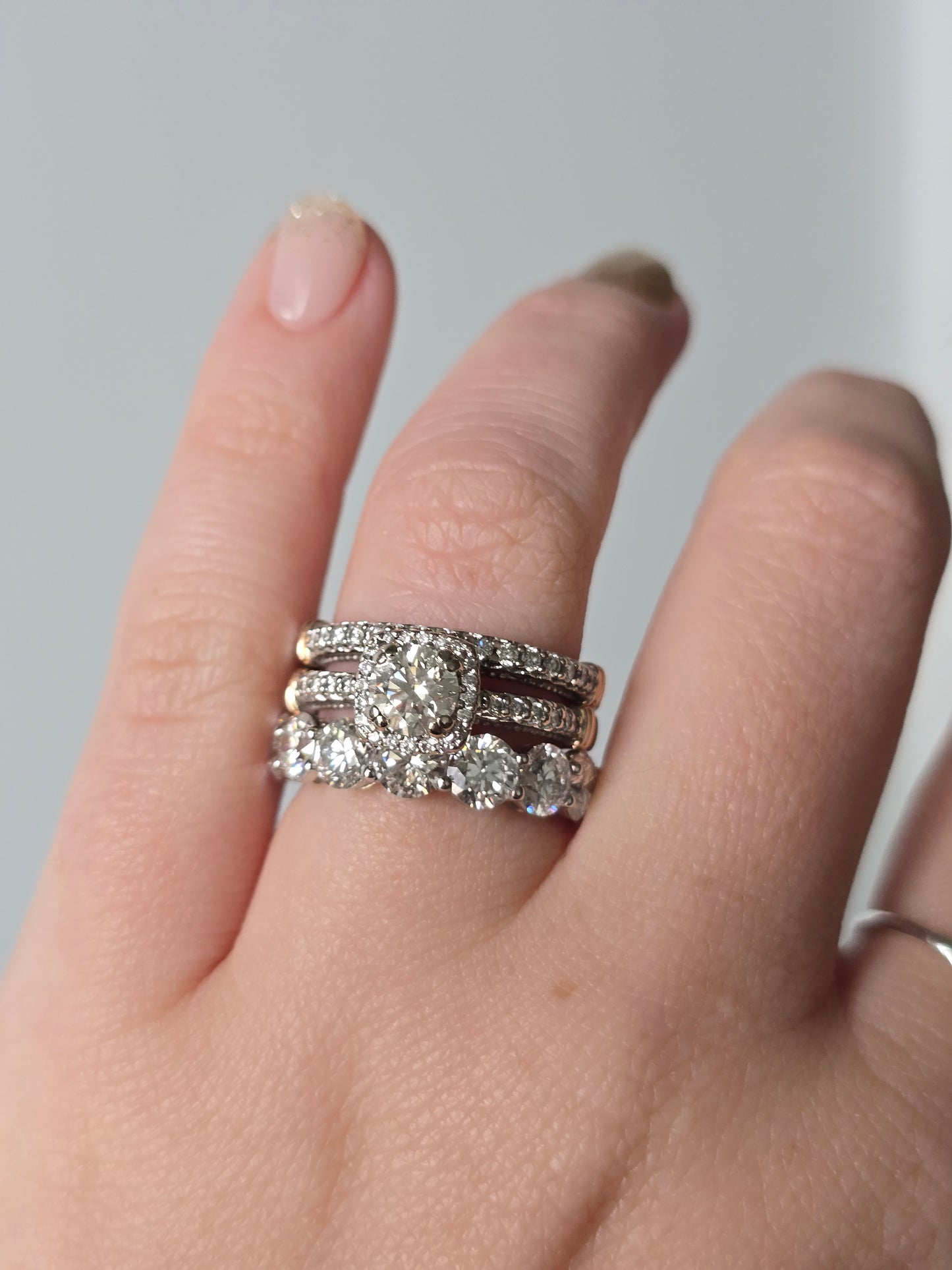 14K 5.69 CTW Lab Grown Diamond Eternity Band Size 6.25
