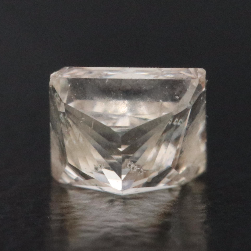 Natural 0.72 CT Square Cut Diamond