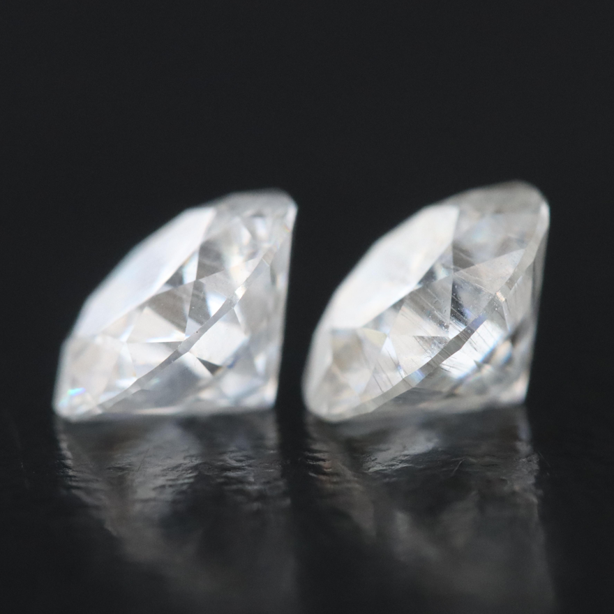 Loose Matched Pair 1.92 CTW Moissanites