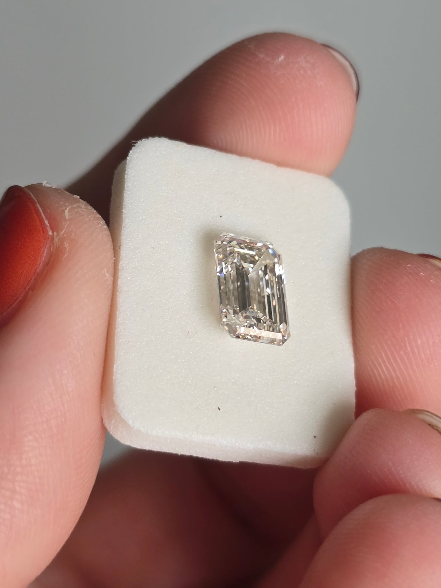 2.45ct Emerald Cut Lab Grown Diamond with IGI Report