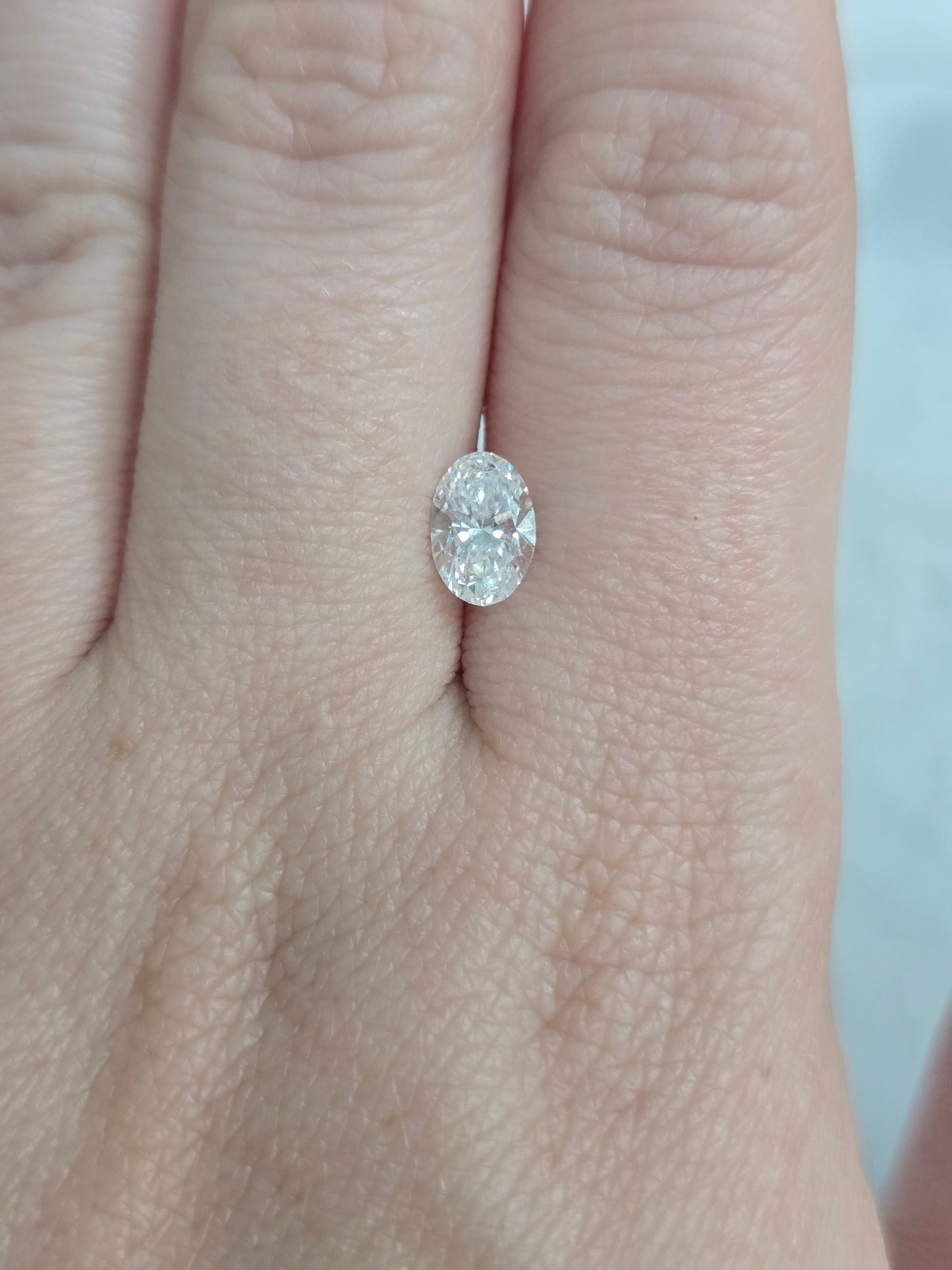 0.88ct Oval Lab Grown Diamond
