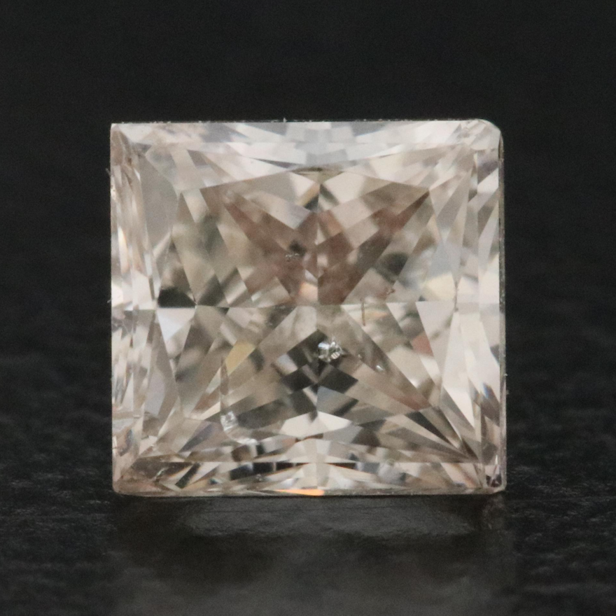 Natural 0.72 CT Square Cut Diamond