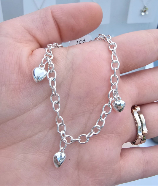 Heart Charm Bracelet
