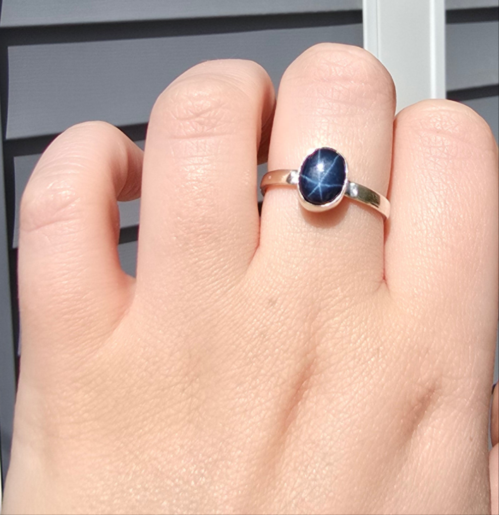 Tide Star Sapphire Ring