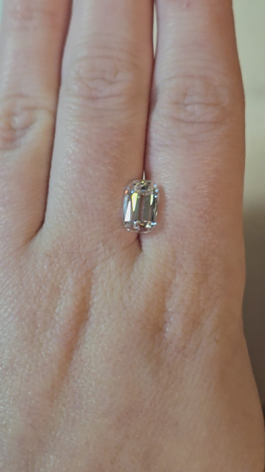 3.01ct Cushion Old Mine Cut Lab Diamond