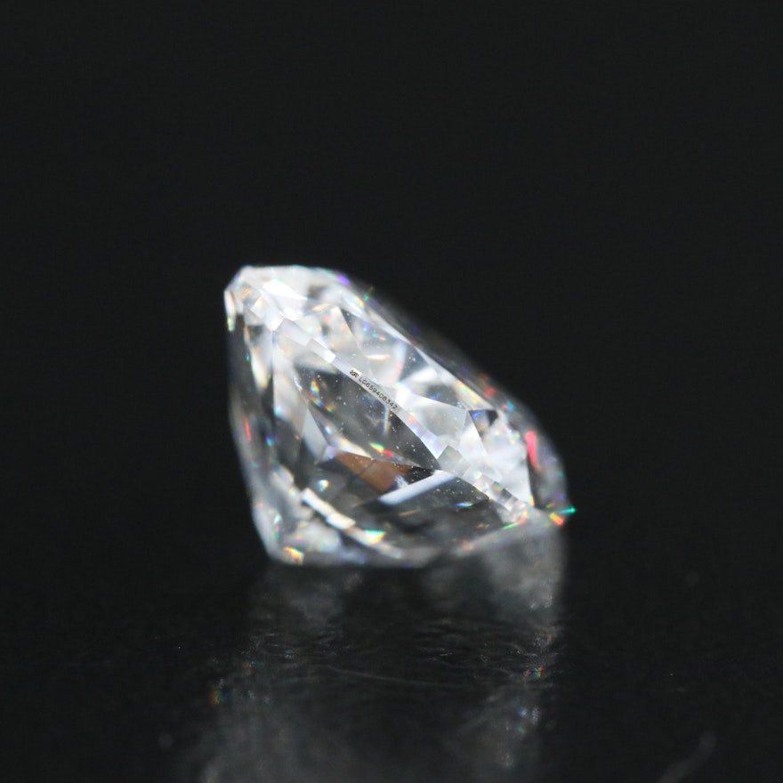 Loose 2.58 CT Cushion Lab Grown Diamond with IGI Report