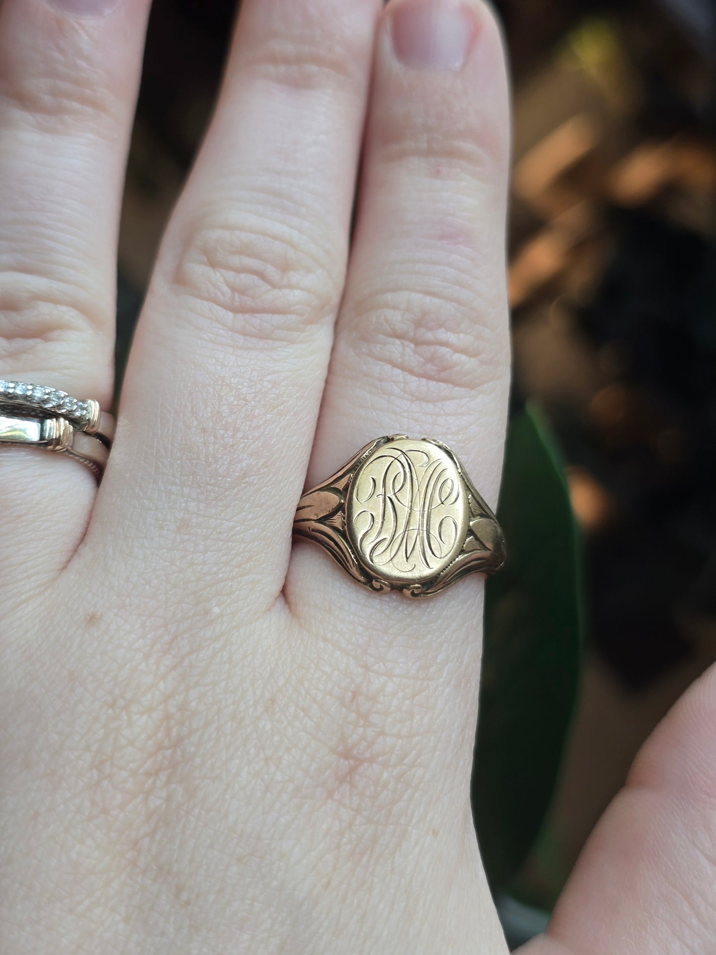 Antique Yellow Gold 10K Signet Ring