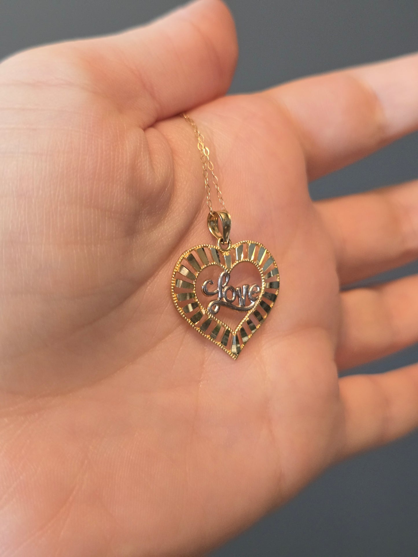 10K Heart Necklace
