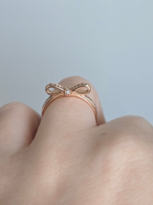 Pandora Rose Gold Bow Ring