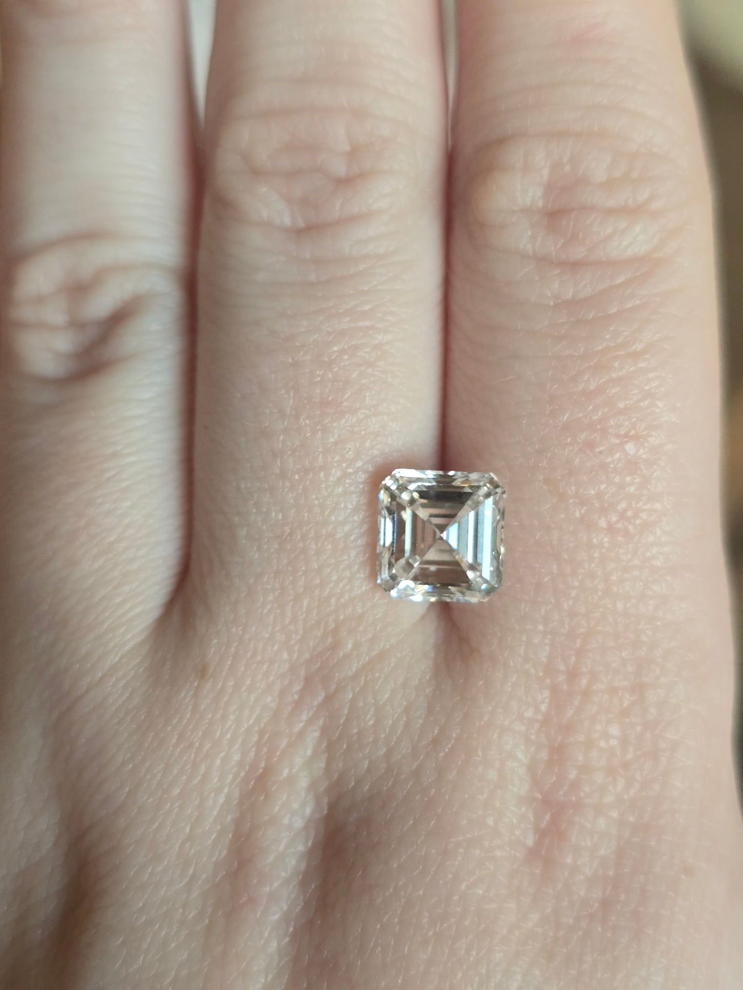 Loose 4.02 CT Square Emerald Cut Lab Grown Diamond with IGI Report