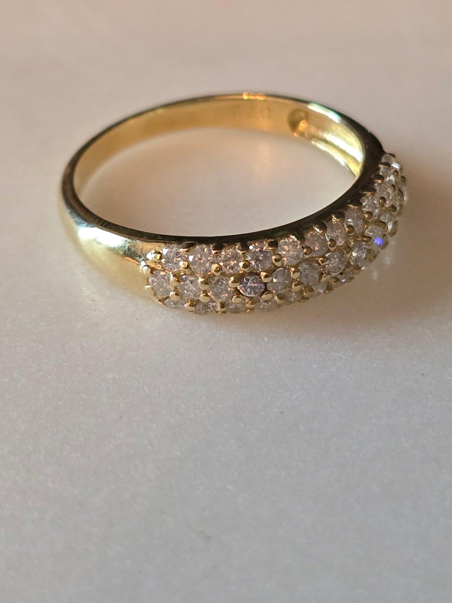 18k Yellow Gold 0.7ct Diamond Ring