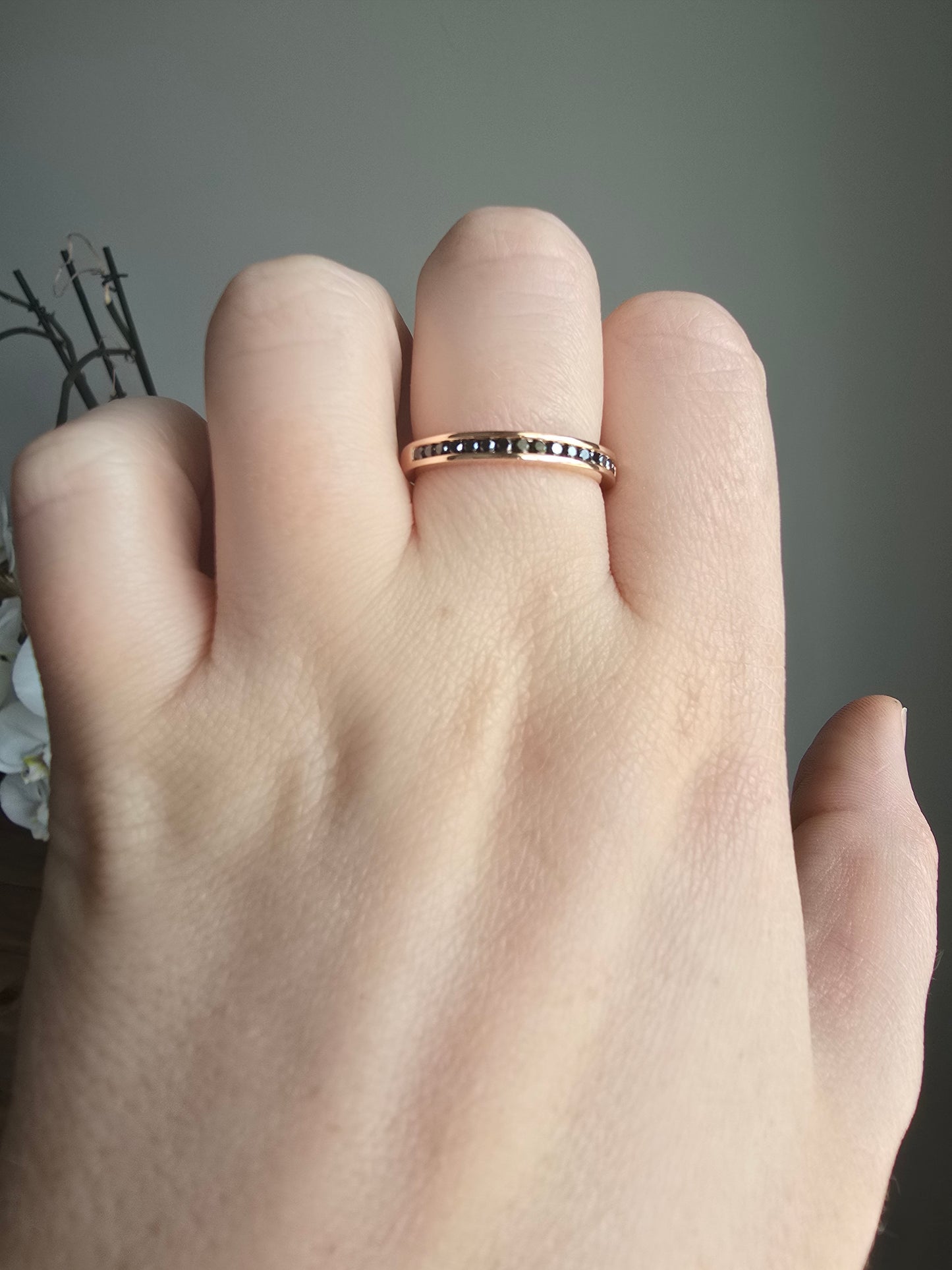 14K 0.25 CTW Fancy Color Diamond Ring in Rose Gold