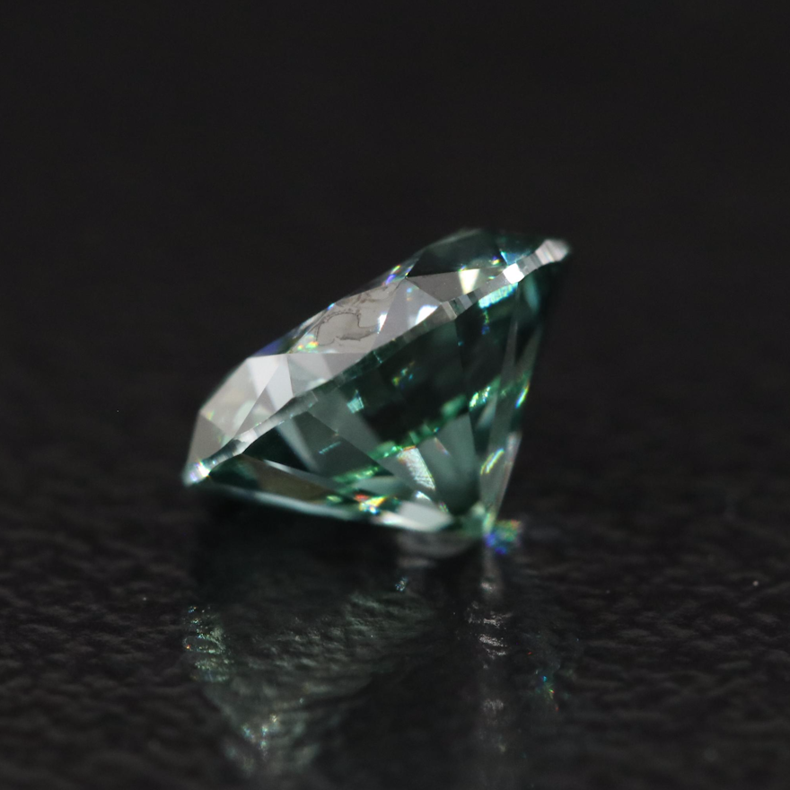 Loose 1.07 CT Round Lab Grown Fancy Green Diamond