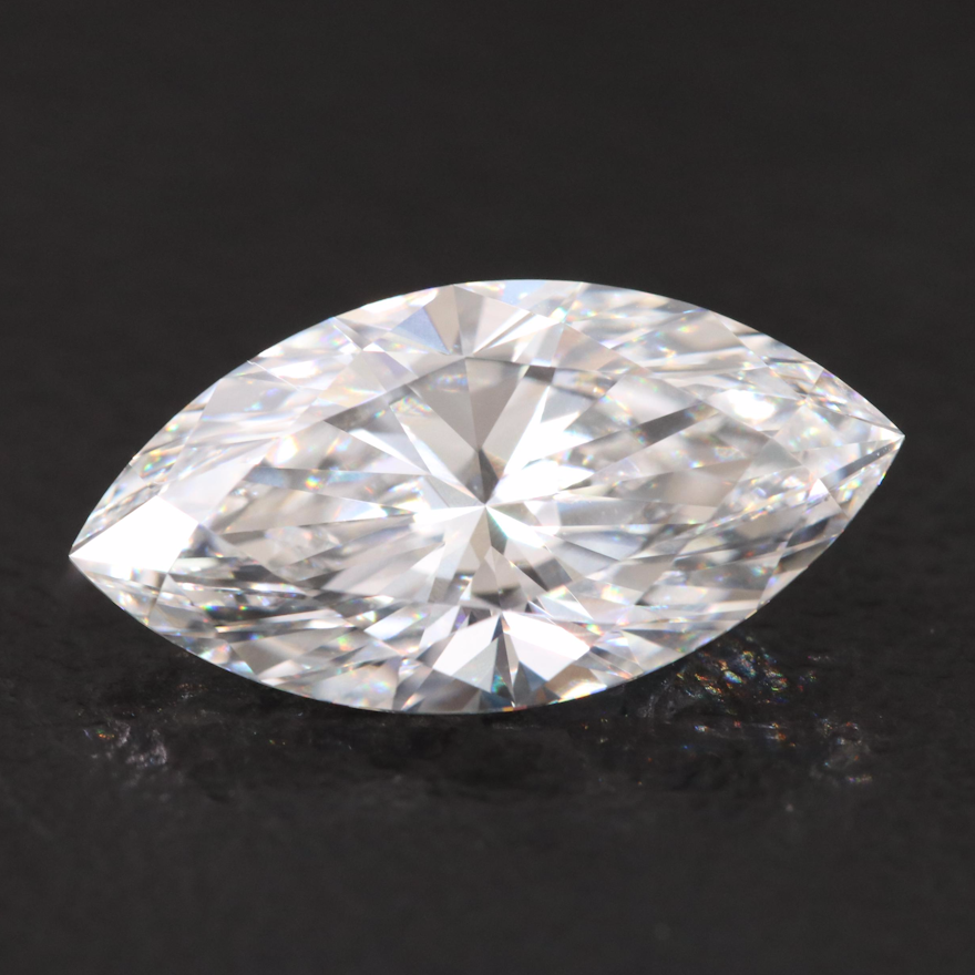 Loose 2.09 CT Marquise Lab Grown Diamond with IGI Report