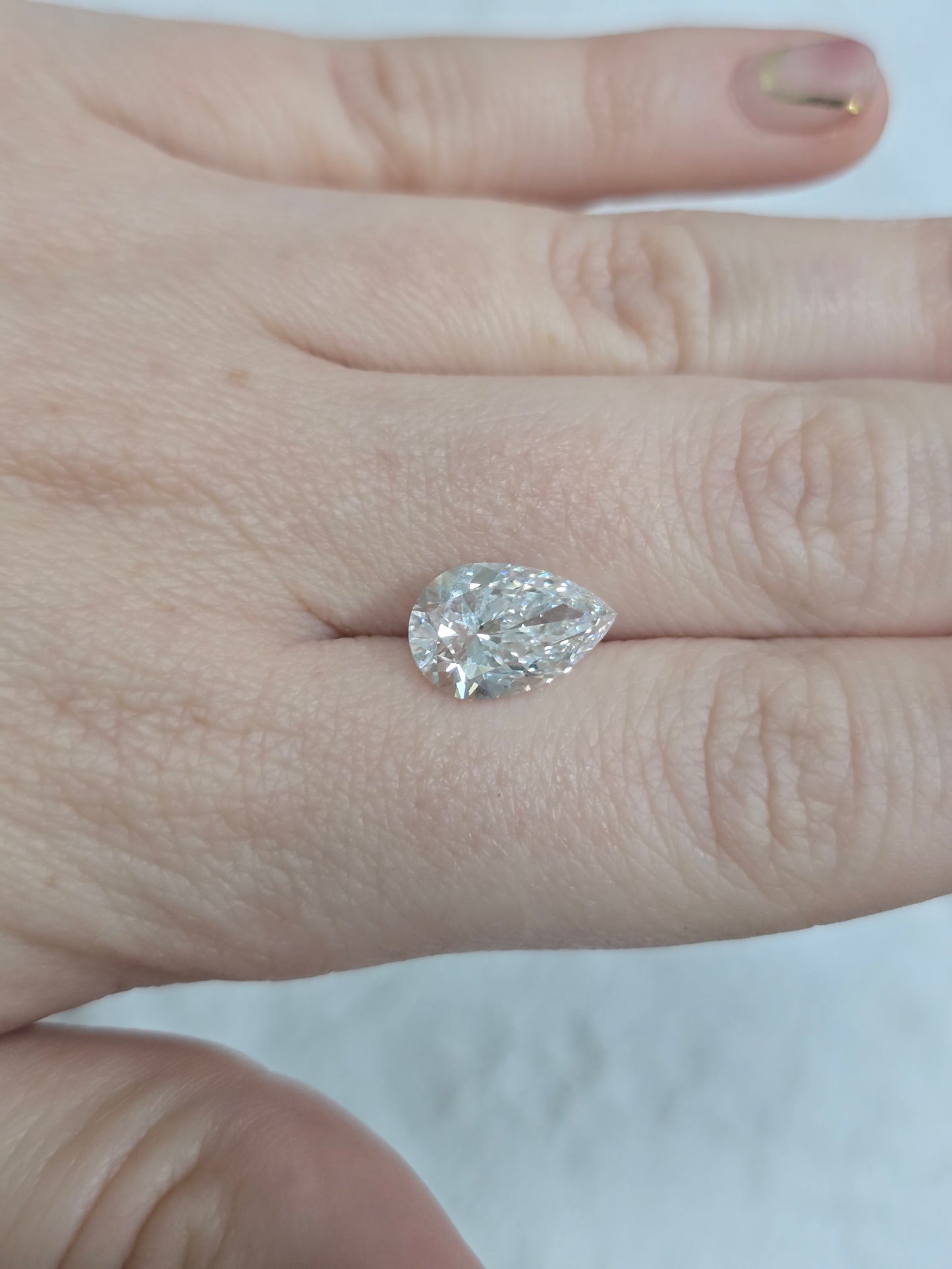 3.76ct Pear Lab Diamond