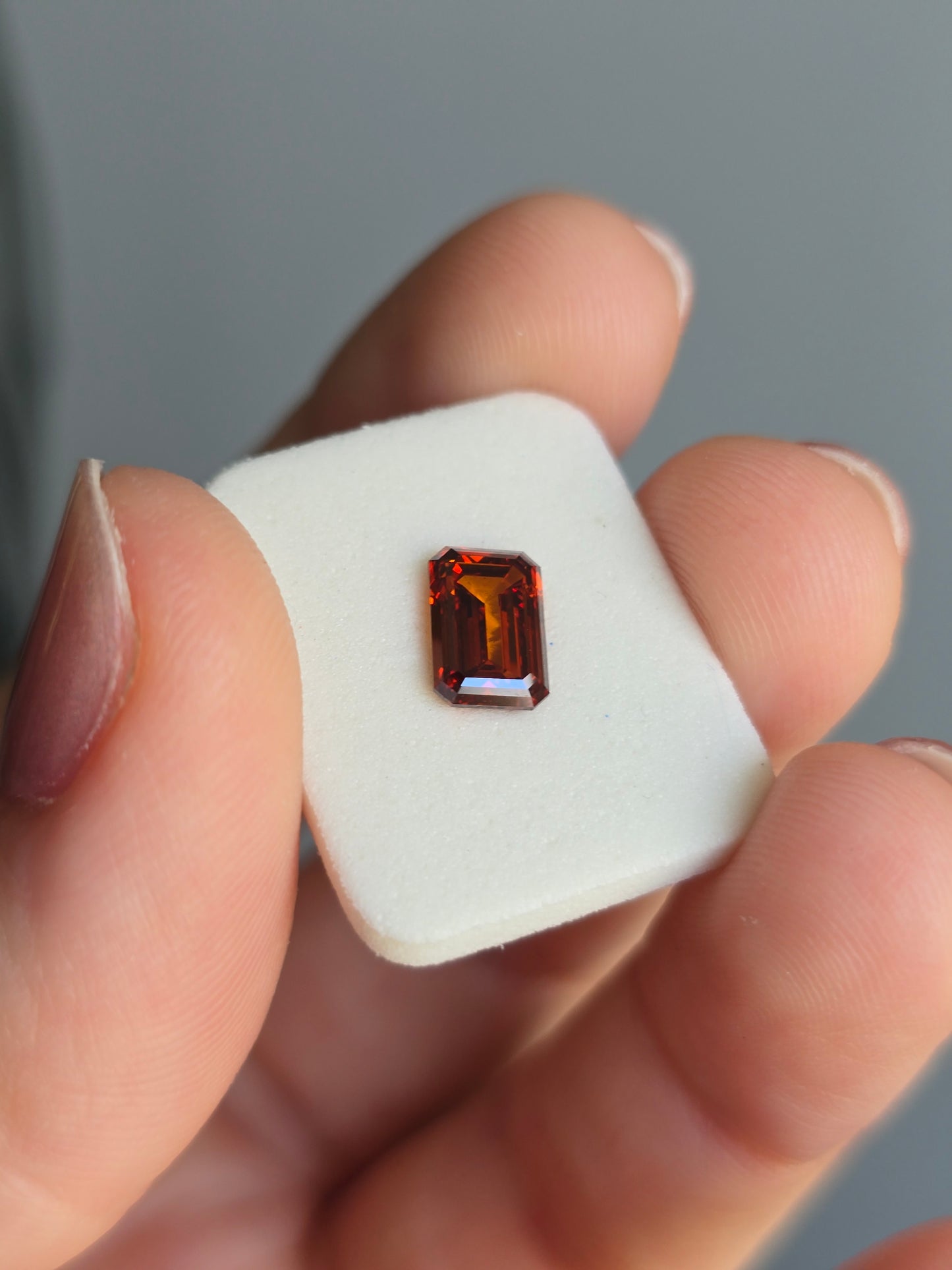 Loose 1.61 CT Lab Grown Fancy Orange Diamond with IGI Report
