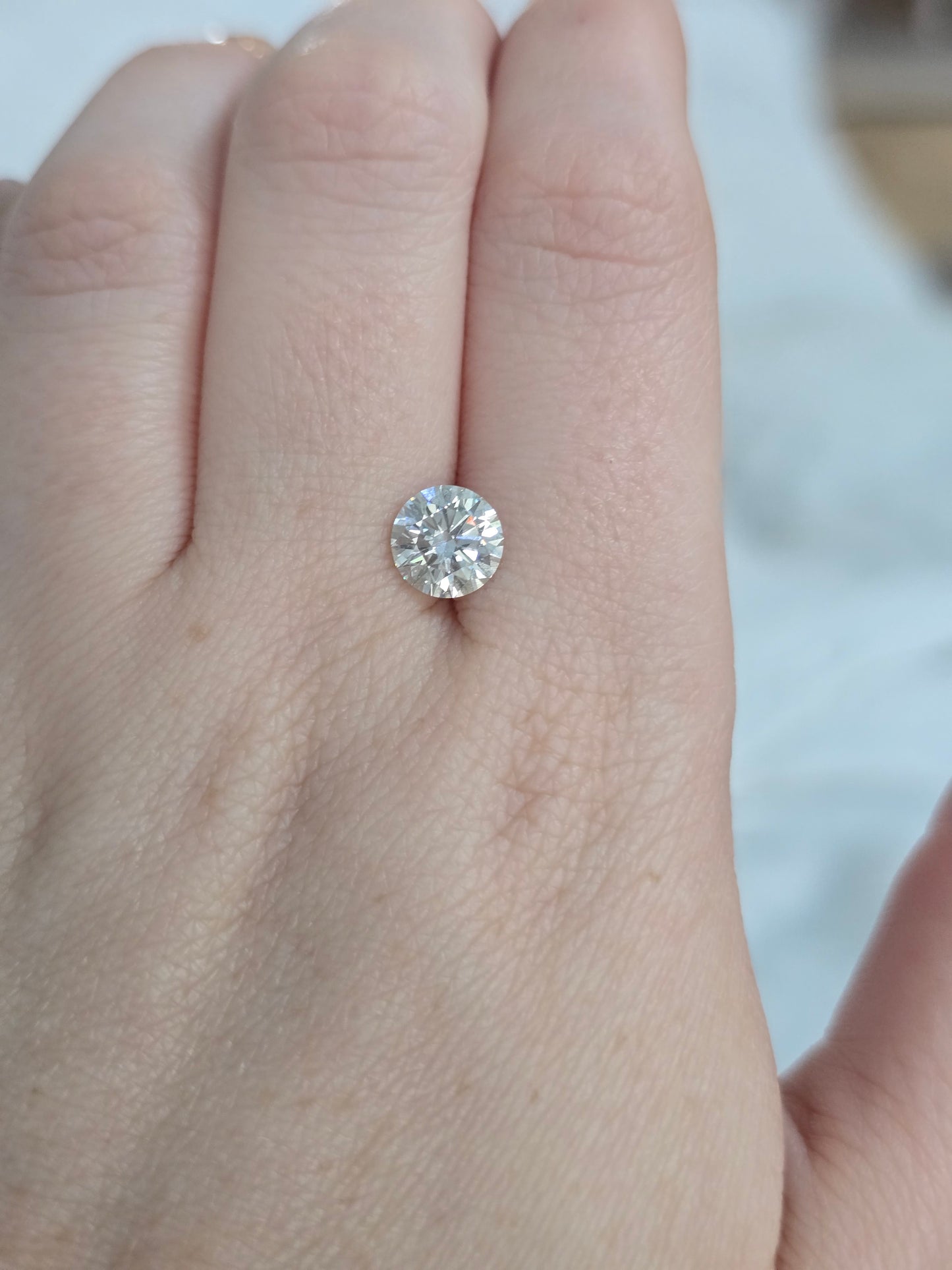 Loose 1.57 CT Round Lab Grown Diamond