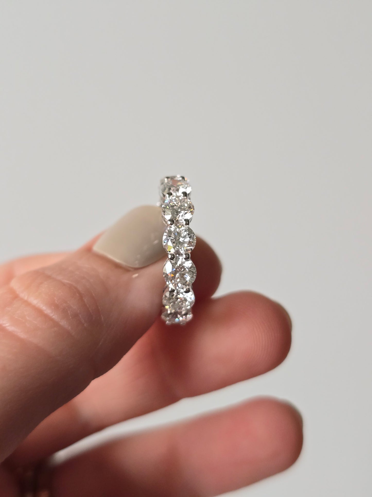 14K 5.69 CTW Lab Grown Diamond Eternity Band Size 6.25