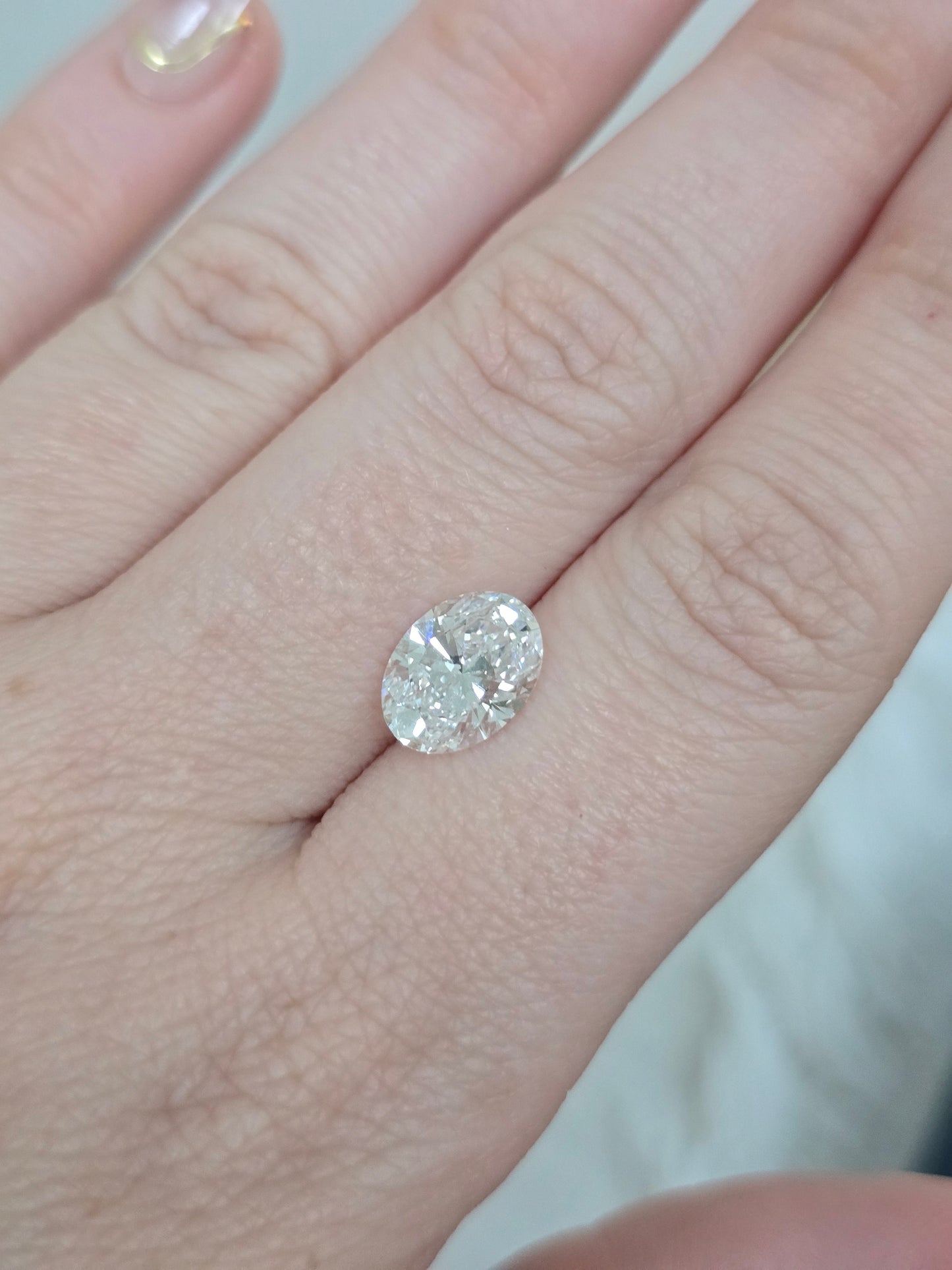 2.38 CT Oval Lab Grown Diamond with IGI Report