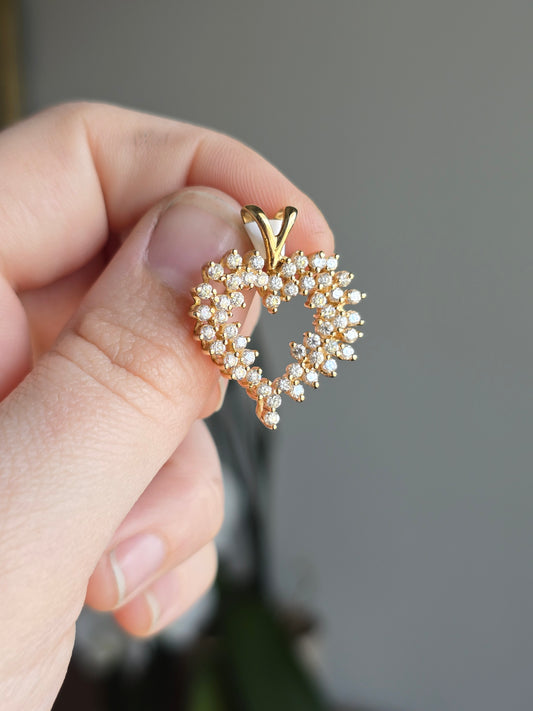 14K Gold Heart Pendant