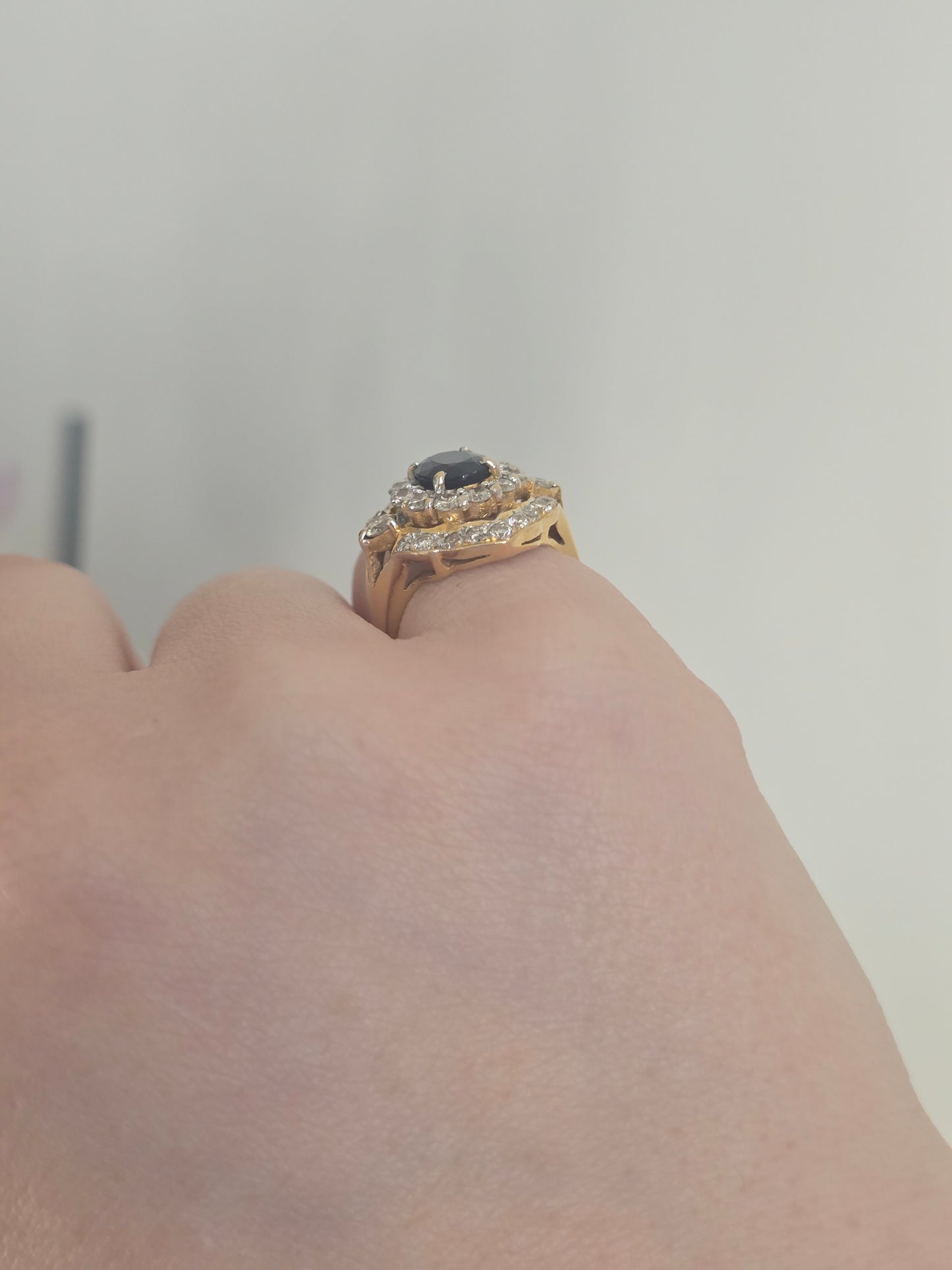 Vintage Sapphire and Diamond Ring