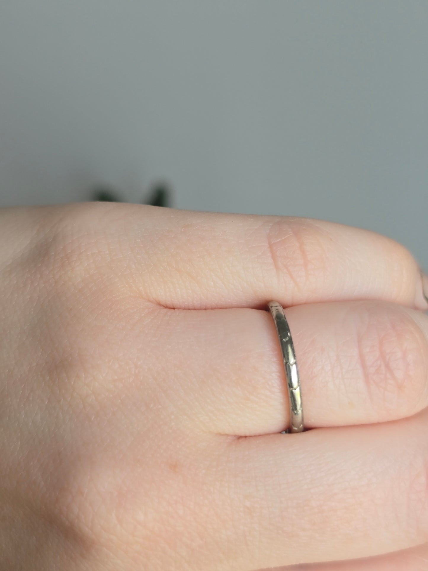 Vintage 18k White Gold Orange Blossom Ring