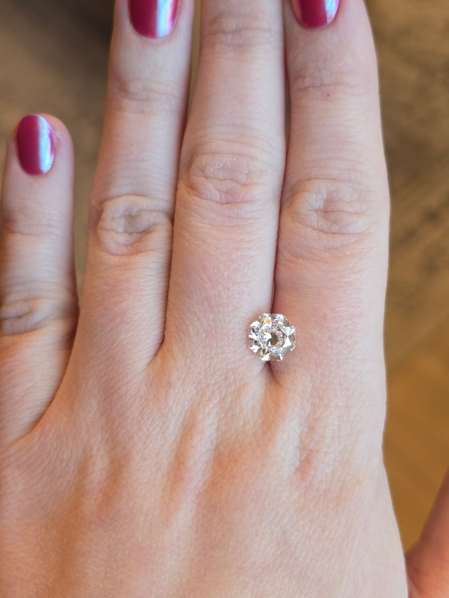 2.131ct Modified Octagon Cut Lab Diamond