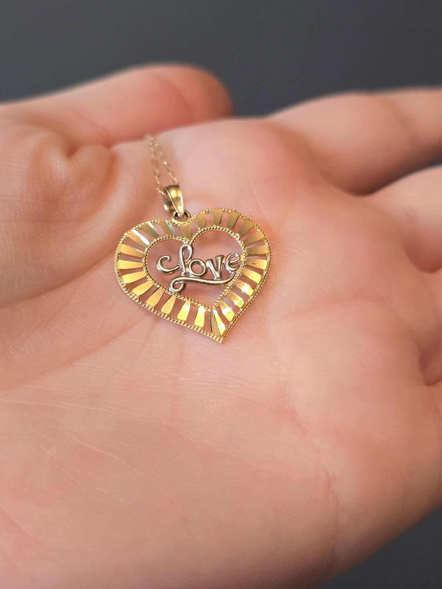 10K Heart Necklace