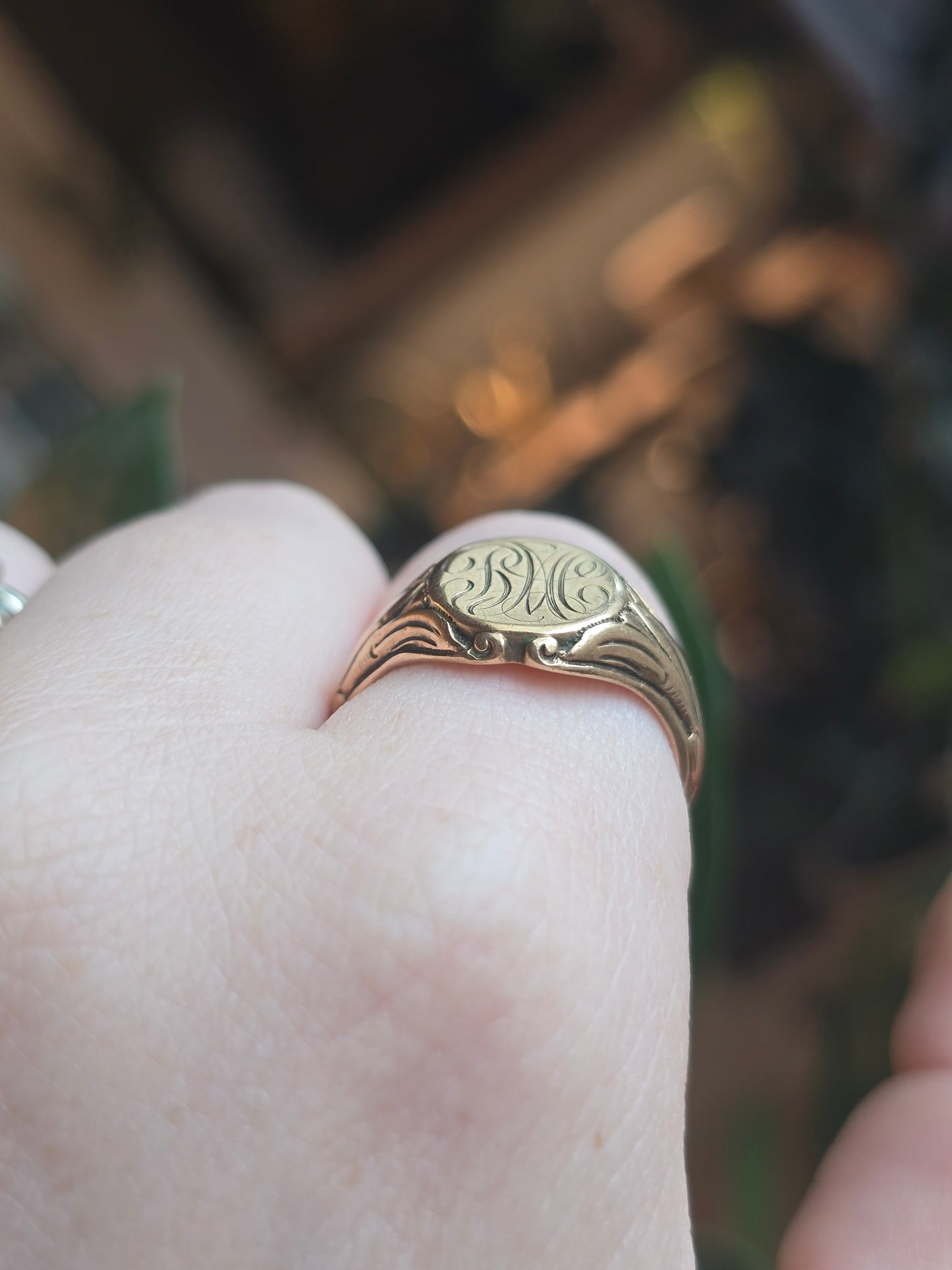 Antique Yellow Gold 10K Signet Ring