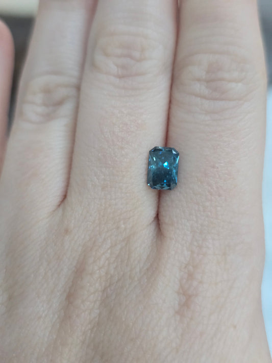 Loose Radiant Cut 1.65ct Fancy Blue Lab Diamond