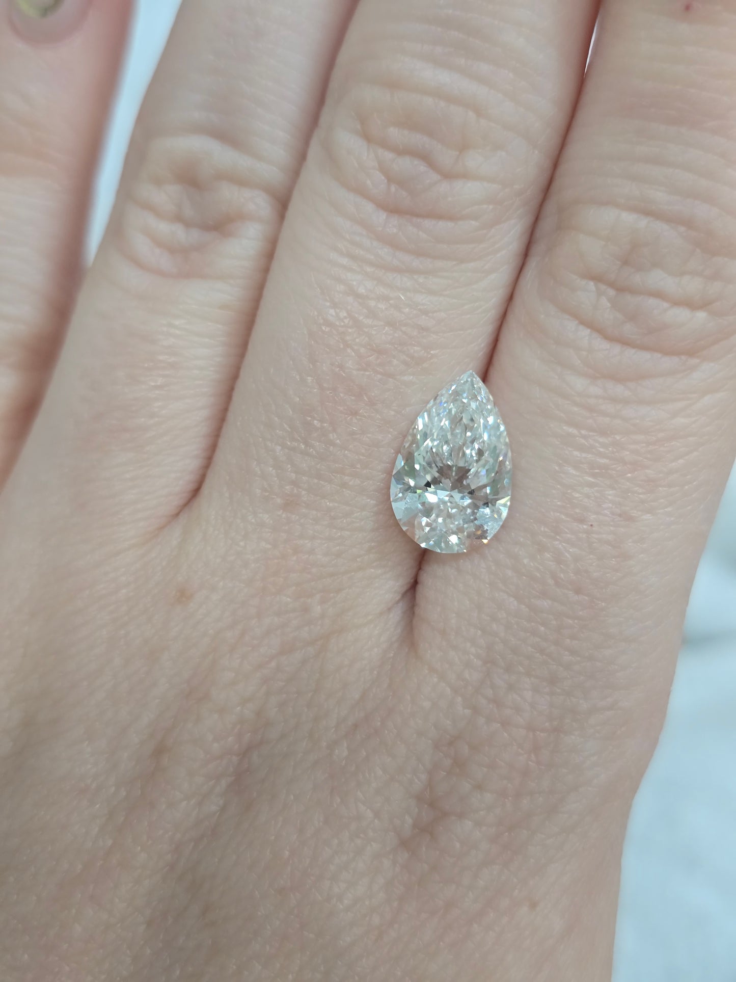 3.76ct Pear Lab Diamond