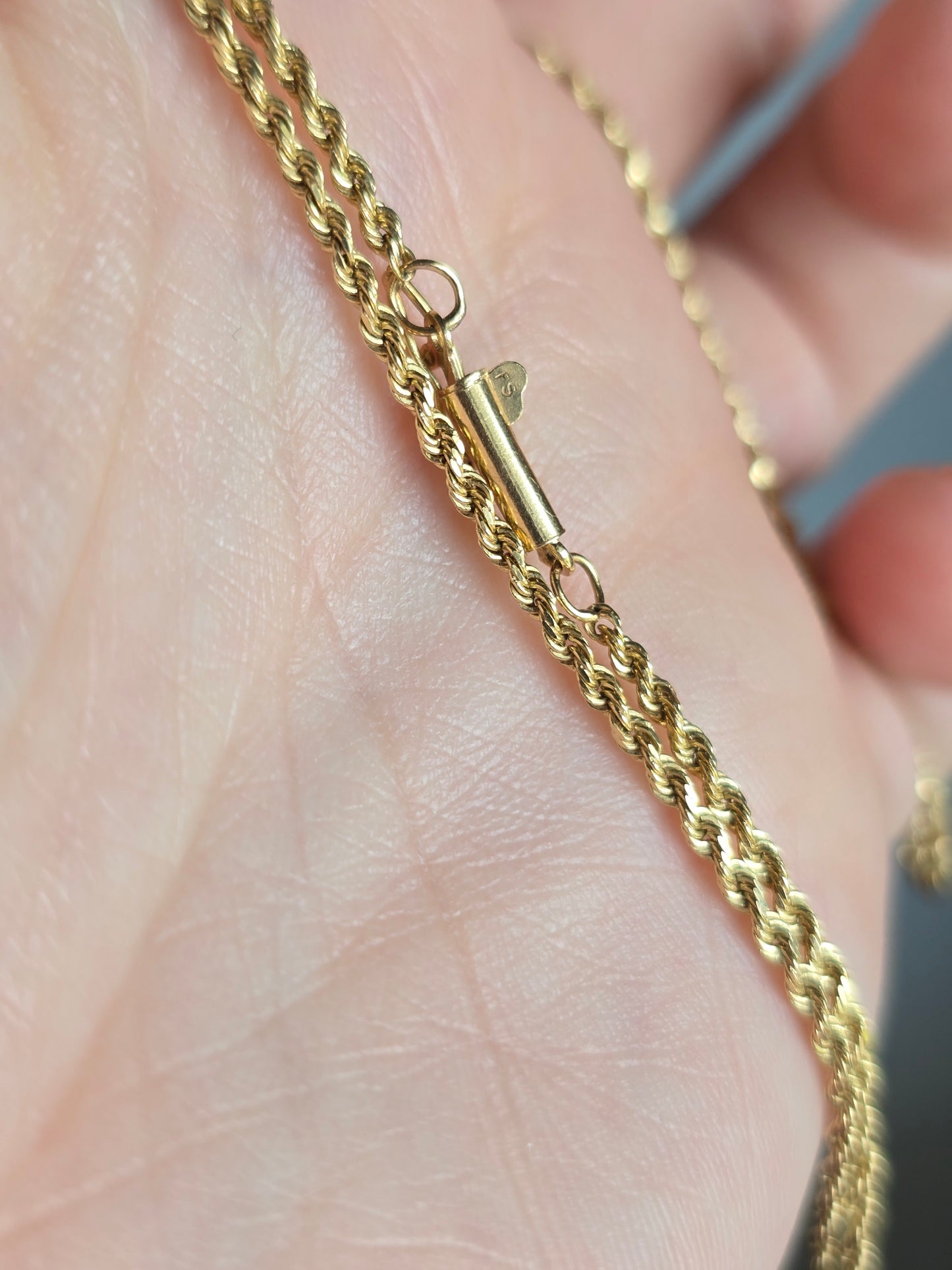 14k Yellow Gold Rope Chain