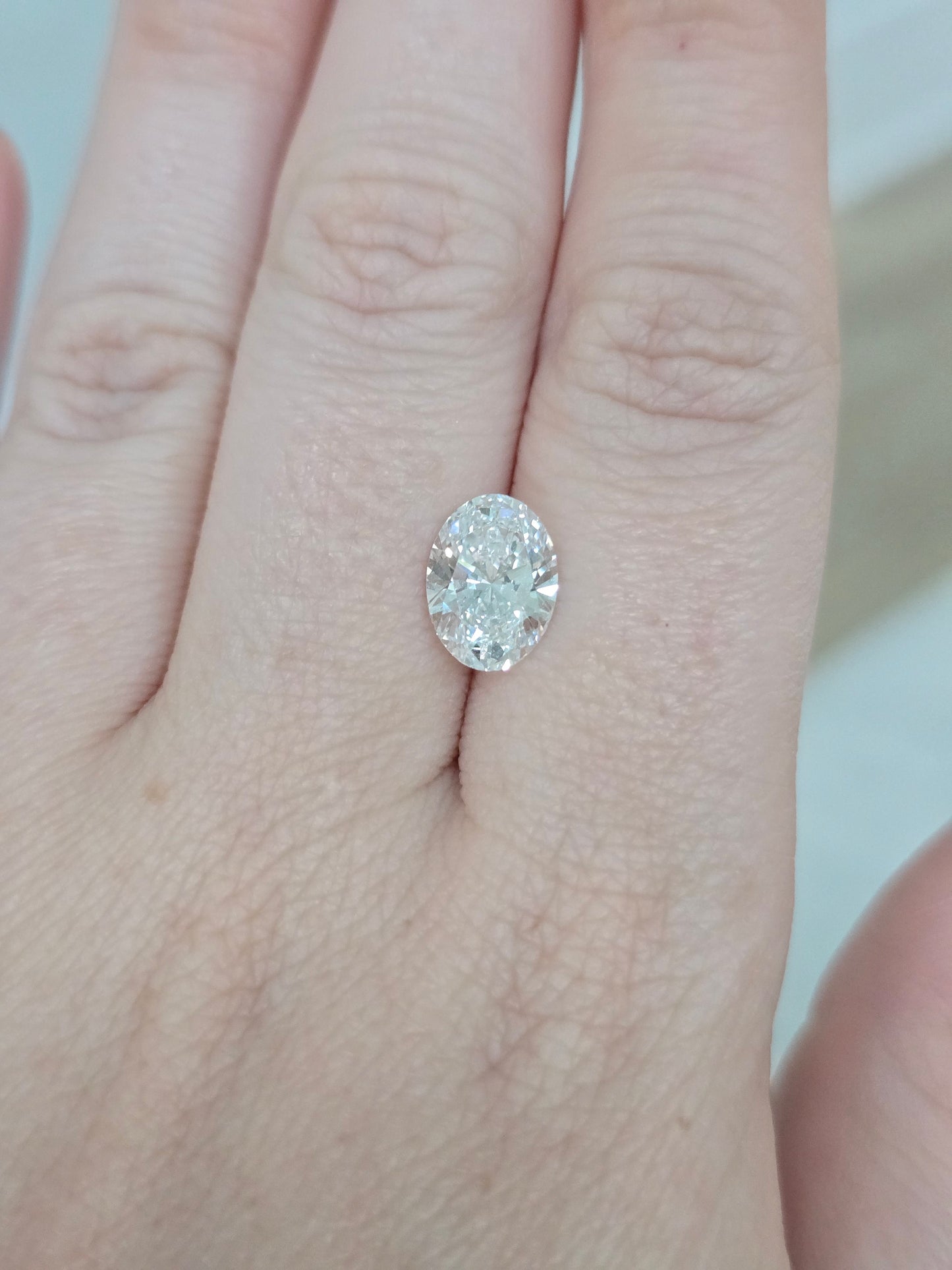 2.38 CT Oval Lab Grown Diamond with IGI Report