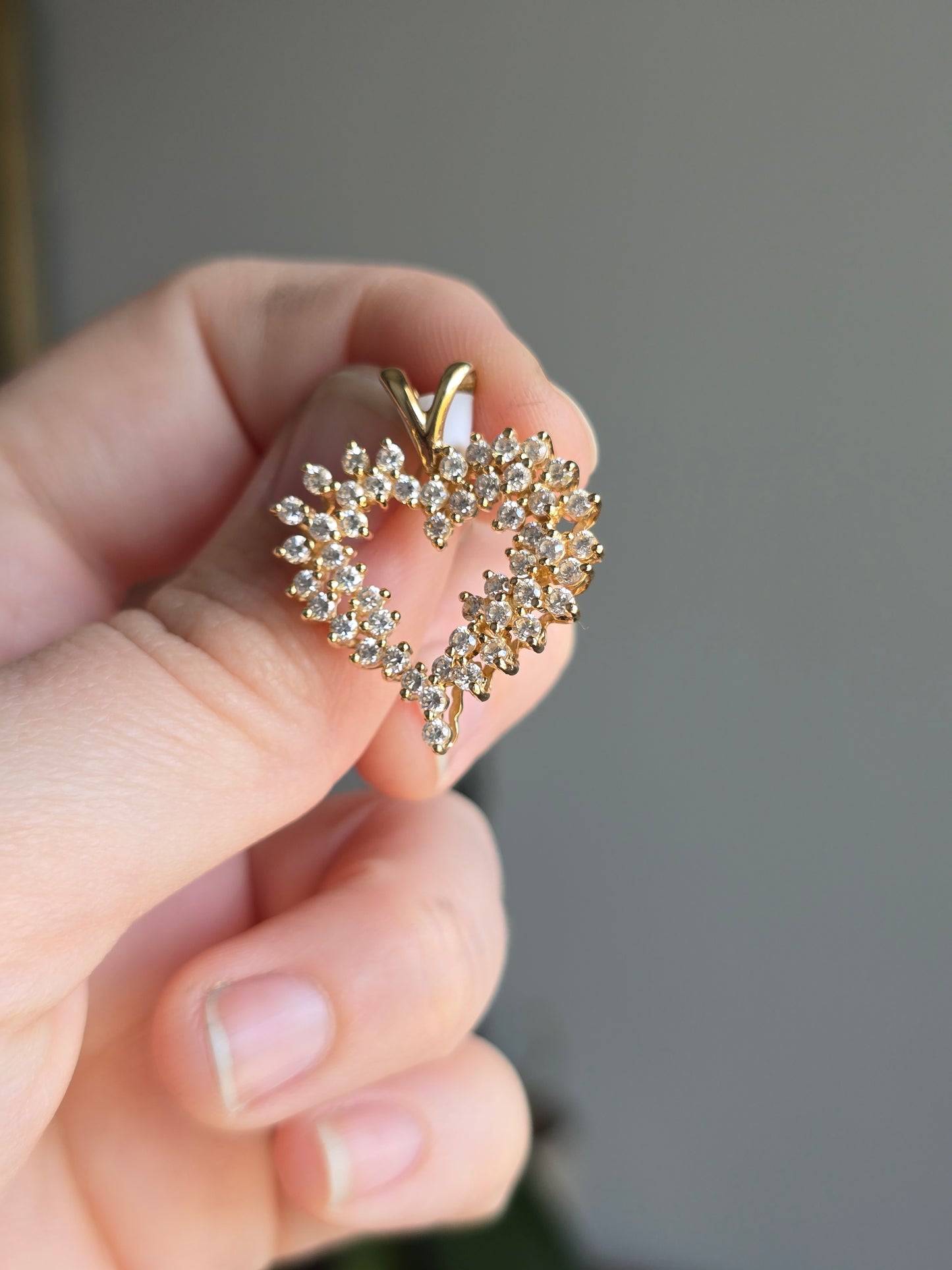 14K Gold Heart Pendant