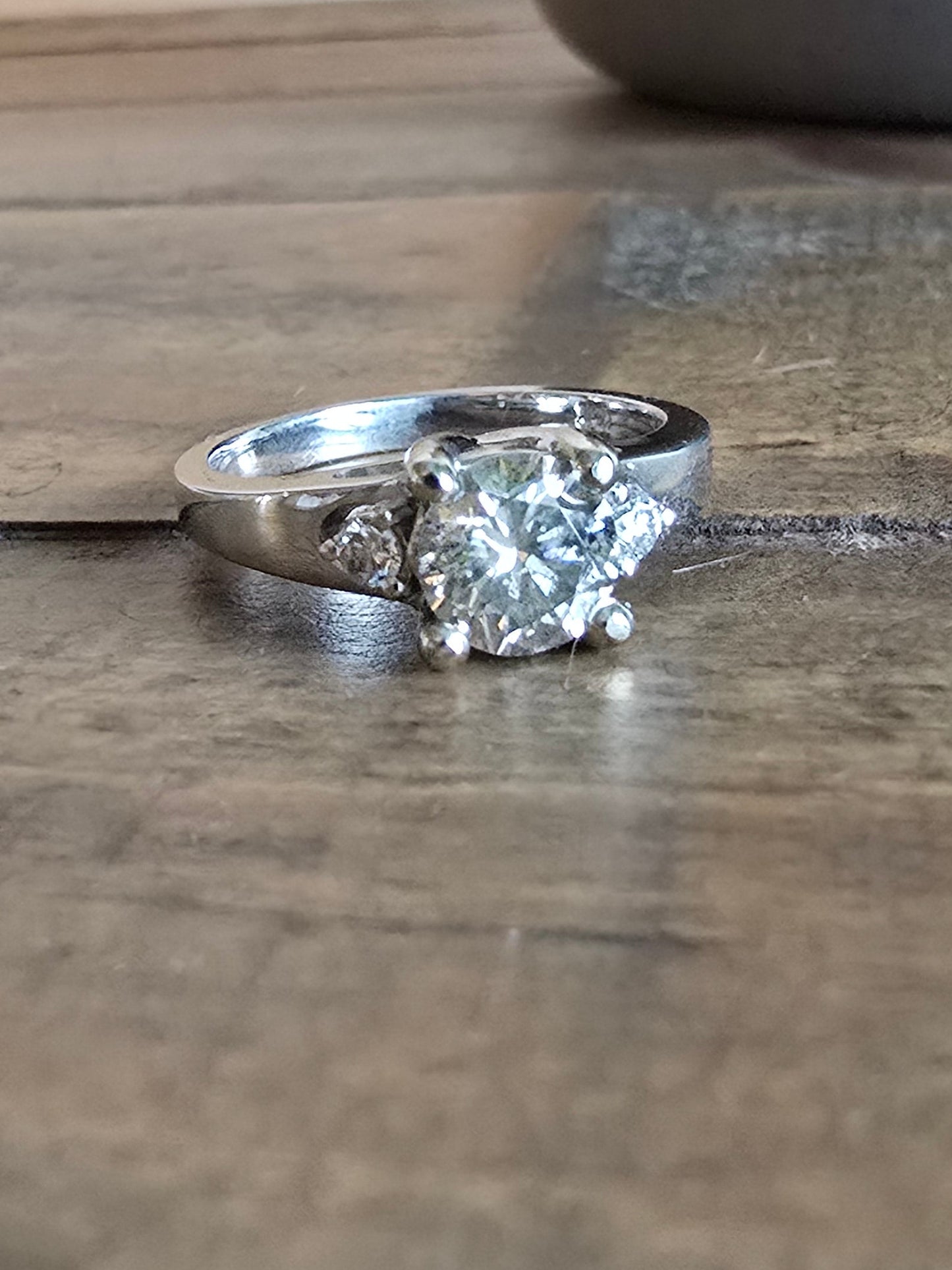 18kt White Gold 1.14ct Natural Diamond Ring