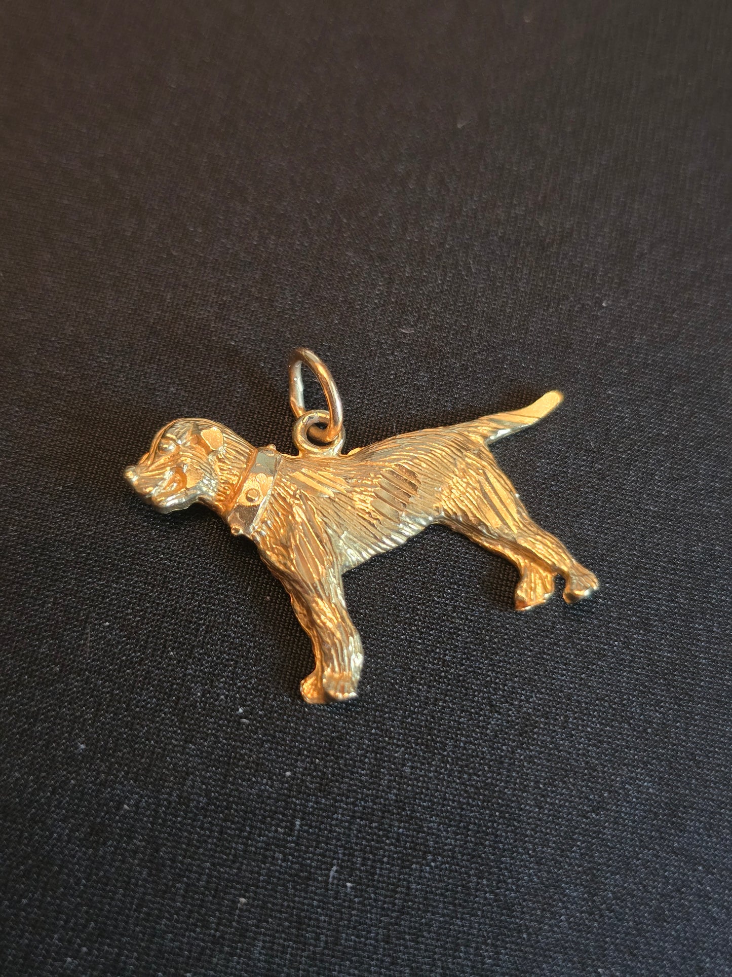 14k Dog Pendant