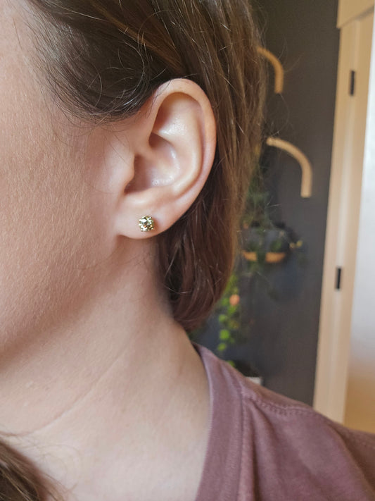 14K Fancy Brown Diamond Stud Earrings