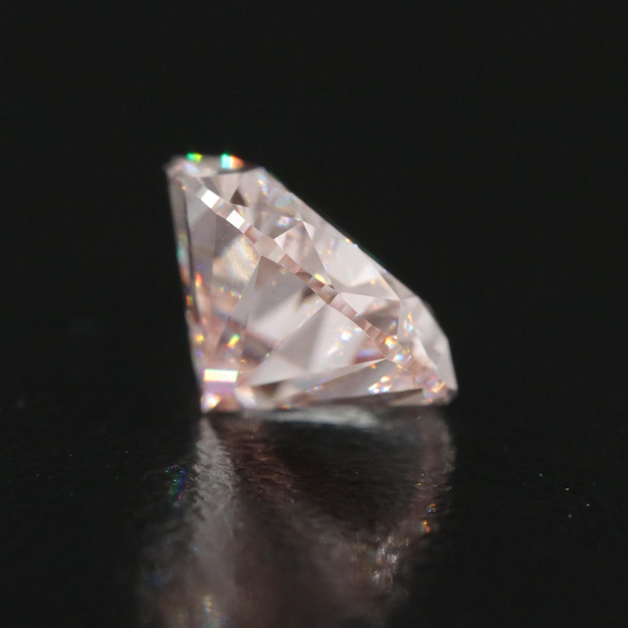 Loose 3.56 CT Pear Lab Grown Fancy Pink Diamond