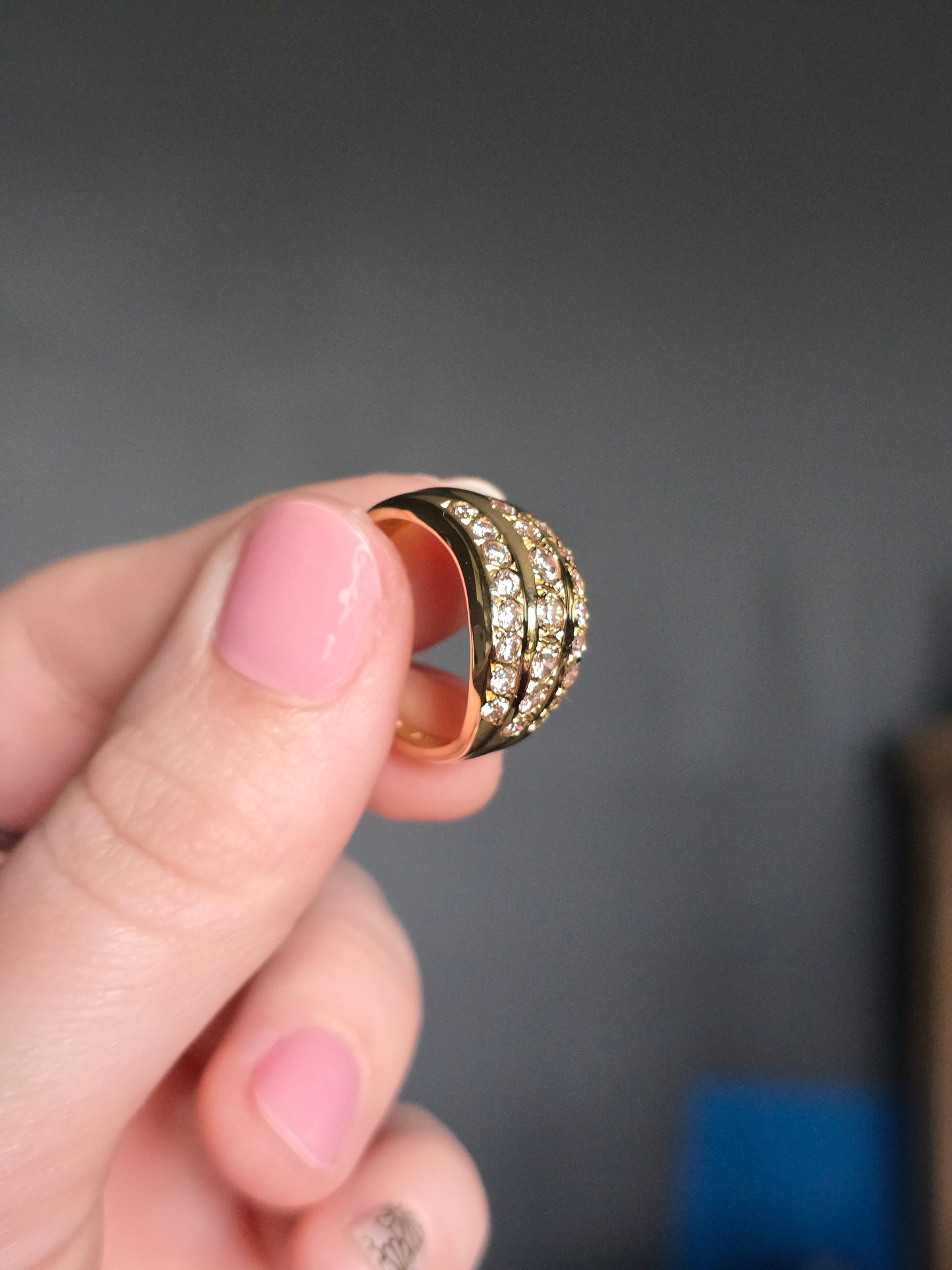 18k Yellow Gold 1ct Natural Diamond Ring