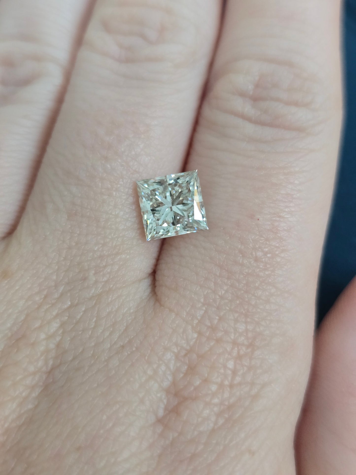 2.69ct Princess Cut Lab Grown Diamond with IGI Report