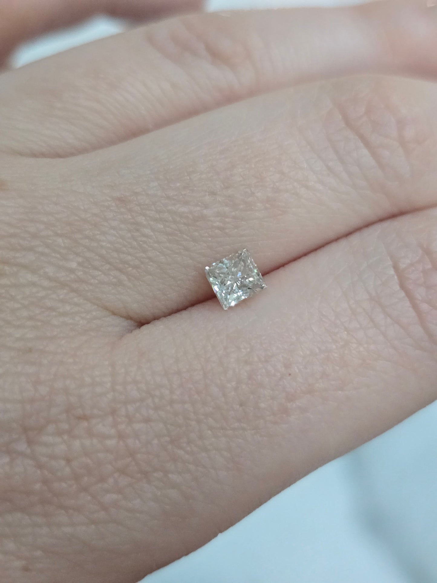 Natural 0.72 CT Square Cut Diamond