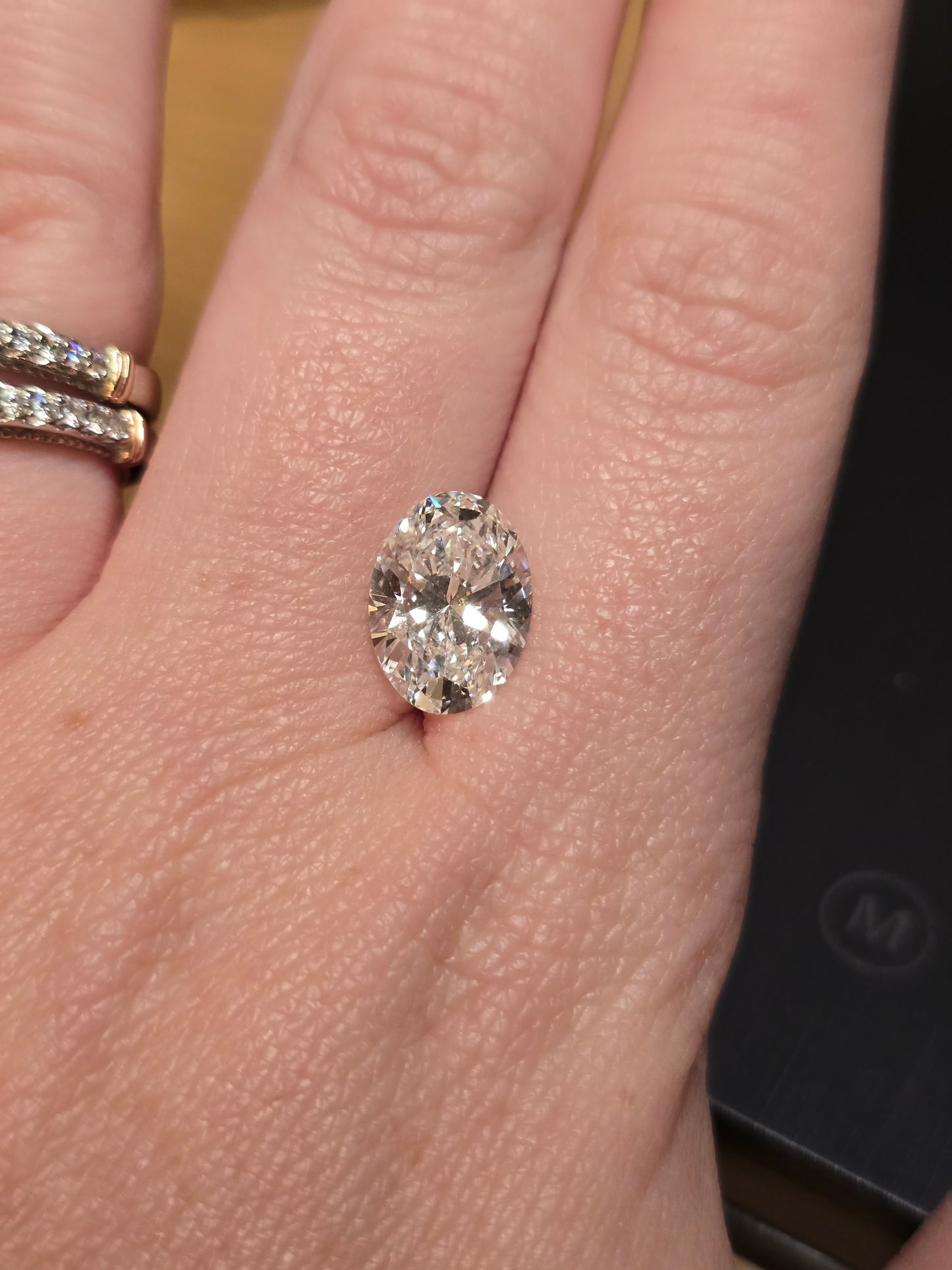 Loose 3.71 CT Oval Lab Grown Diamond with IGI Reports