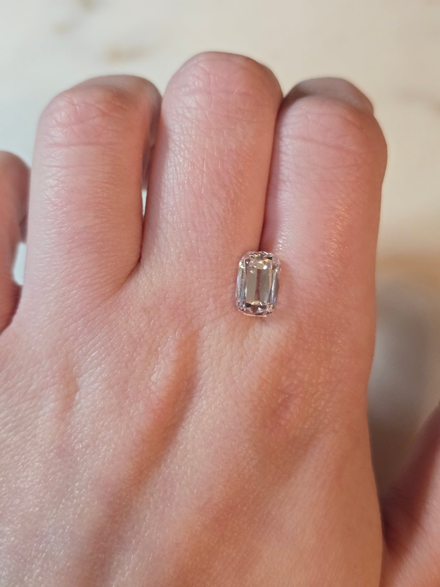 3.01ct Cushion Old Mine Cut Lab Diamond