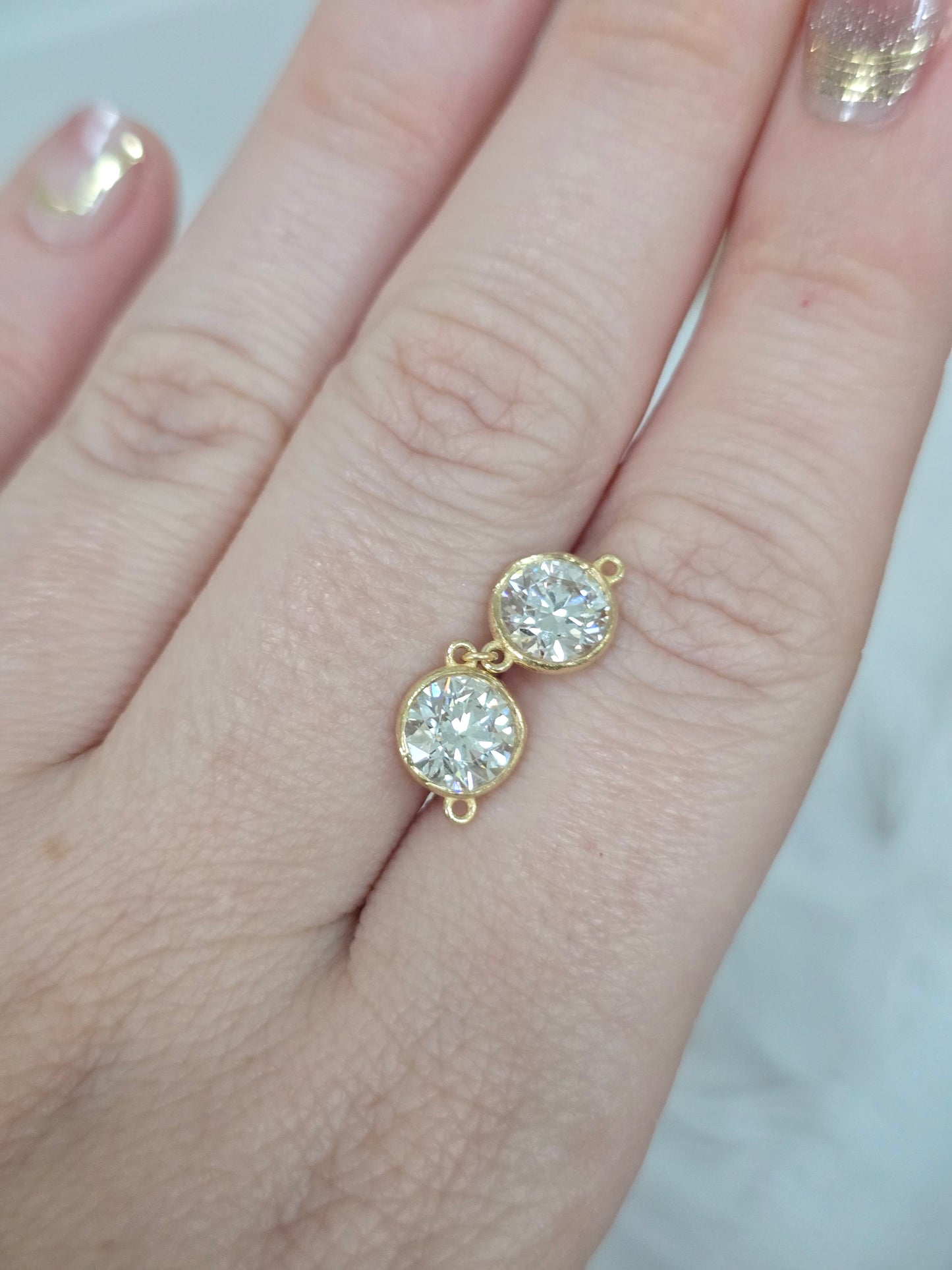 14K 2.20 CTW Round Lab Grown Diamond Components