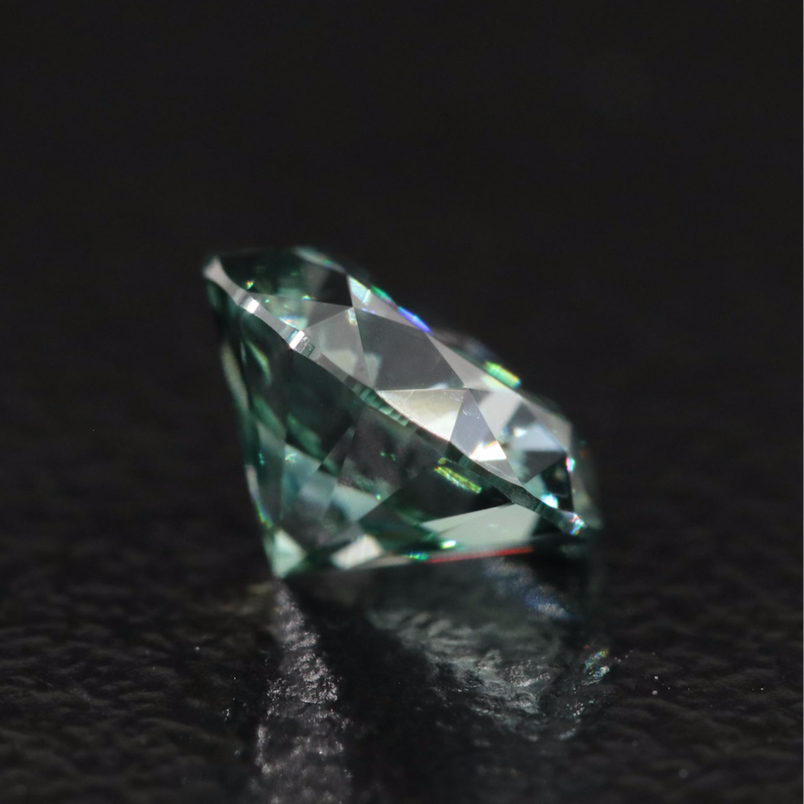 Loose 1.07 CT Round Lab Grown Fancy Green Diamond